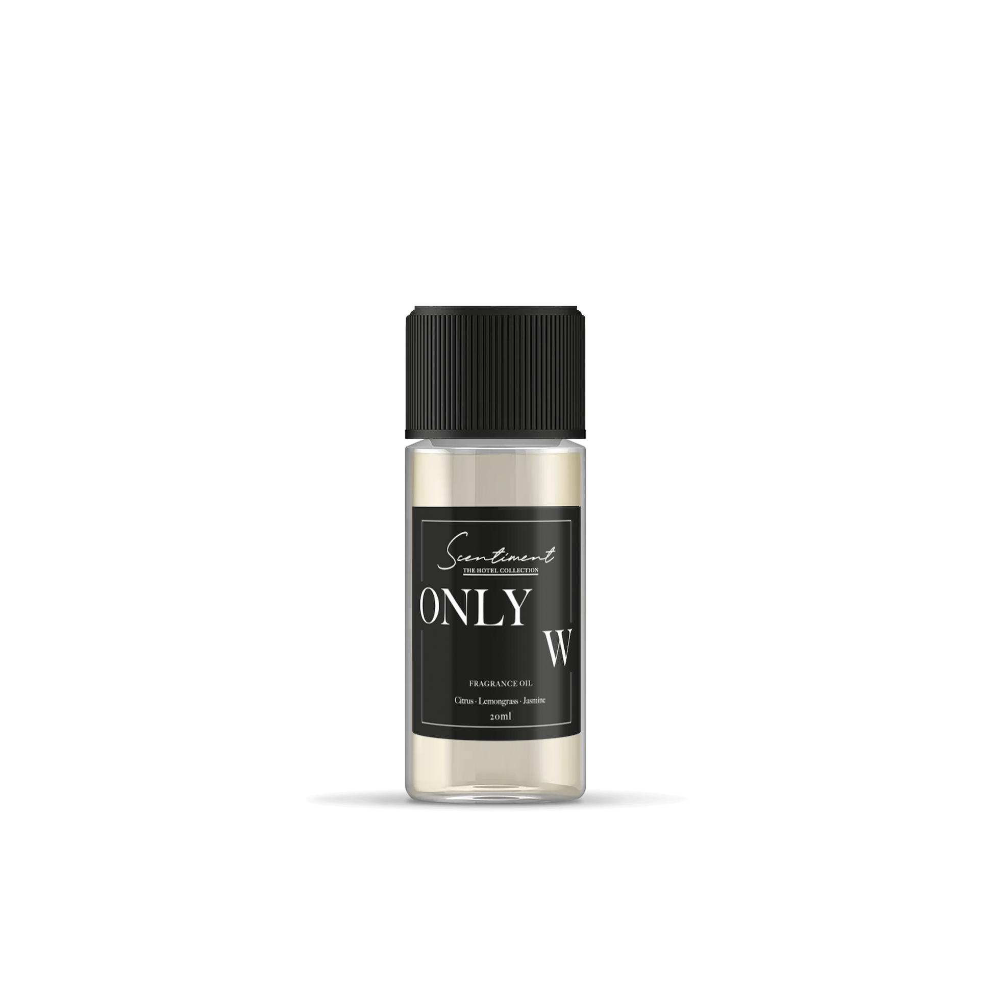 Only W Fragrance Oil, inspired by W Hotels®, with notes of Citrus, Lemongrass, and Jasmine.