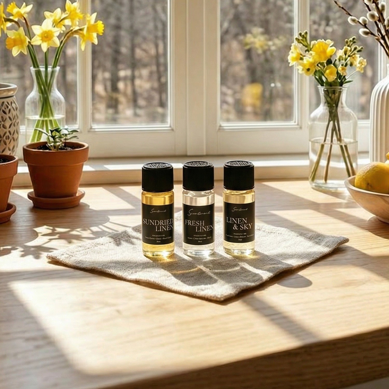 Linen Collection: Fresh & Crisp Room Diffuser Oils