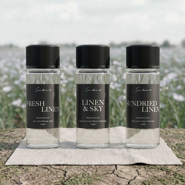 Top 3 Linen Scents Discovery Set in 20 mL Diffuser Oils