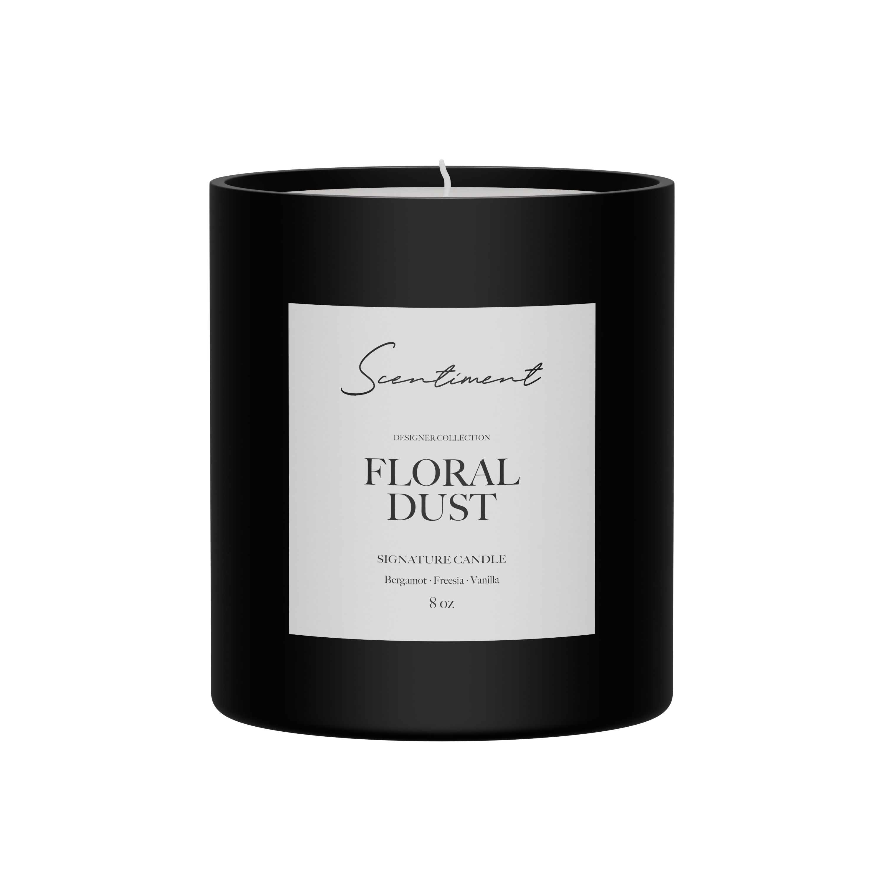Bougie à la poussière florale