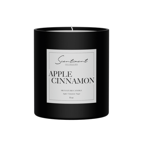 Apple Cinnamon Candle 8oz with notes of Apples, Cinnamon, Sugar