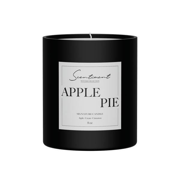 Apple Pie Candle 8oz with notes of Apple, Cream, Cinnamon, Freshly baked crust