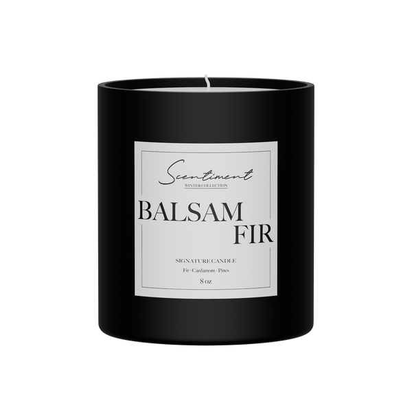 Balsam Fir Candle 8oz with notes of Fir Balsam, Pine