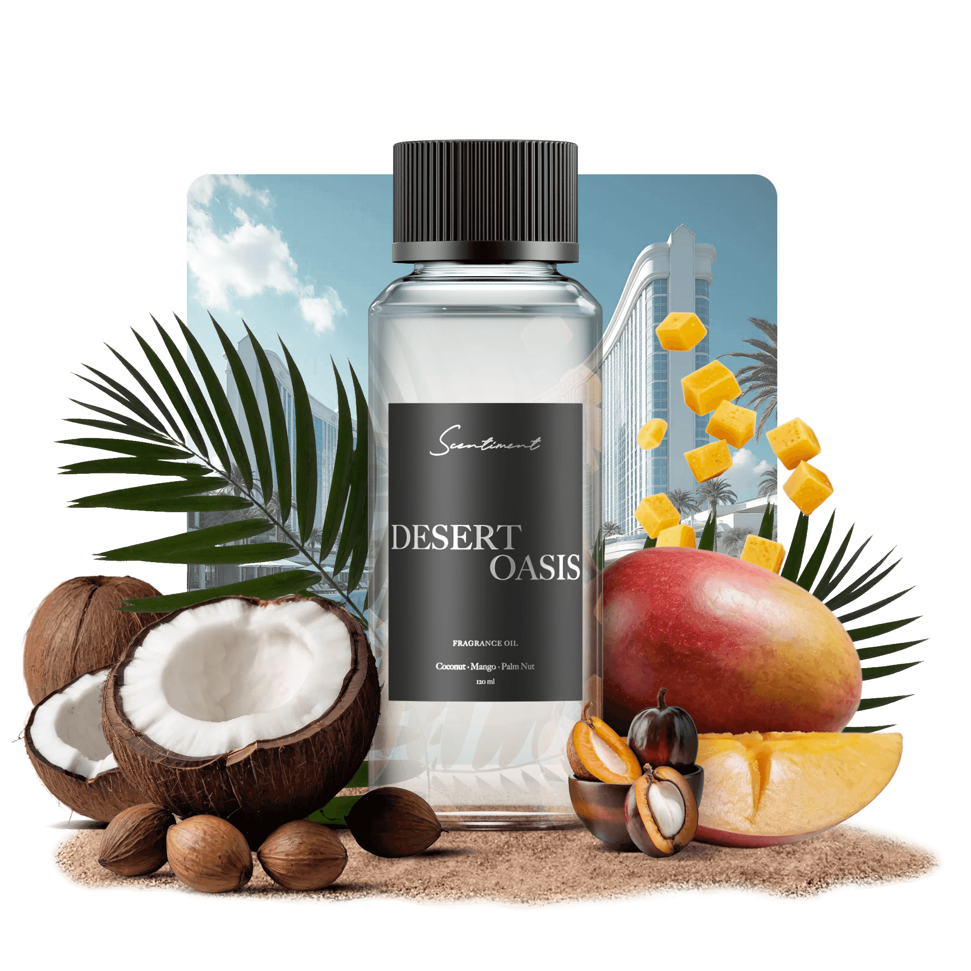 Desert Oasis Fragrance Diffuser Oil Inspired by Mirage® Las Vegas Hotel With Ingredients