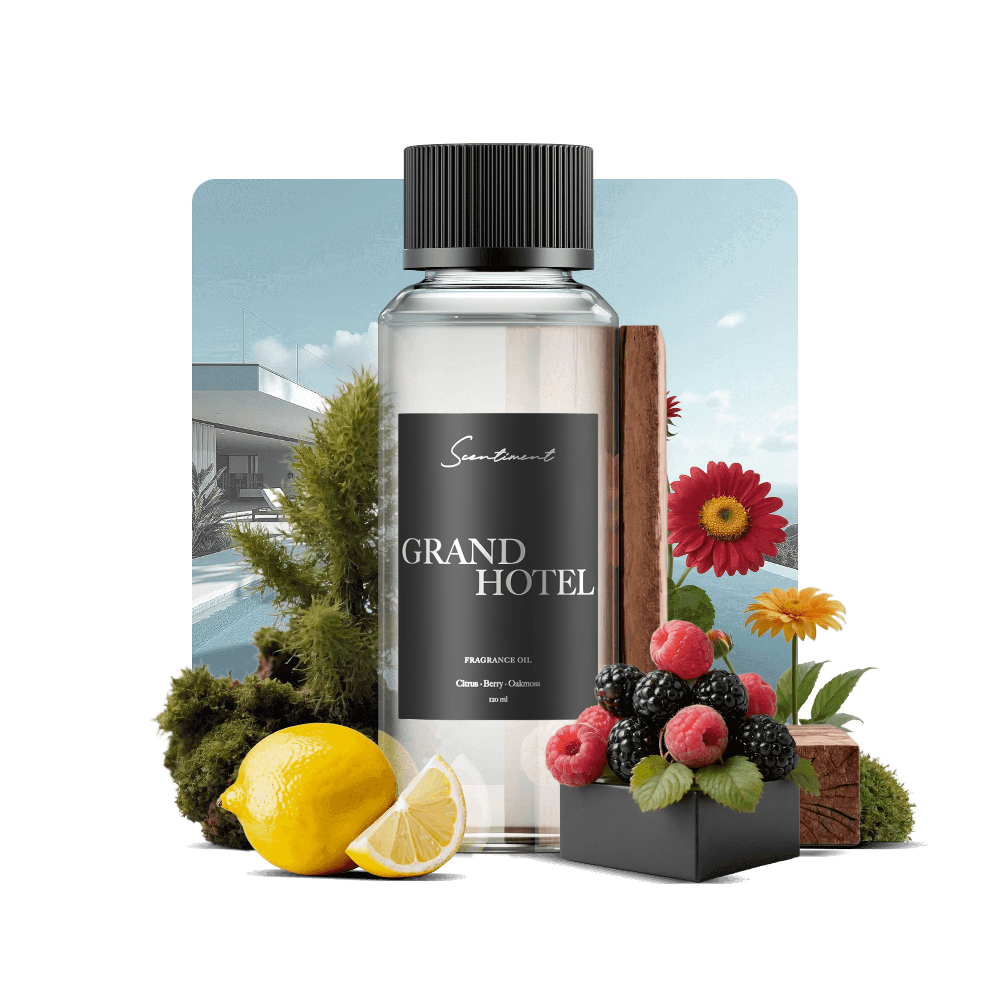 Grand Hotel Fragrance Diffuser Oil Inspired by Langham® Hotels With Ingredients