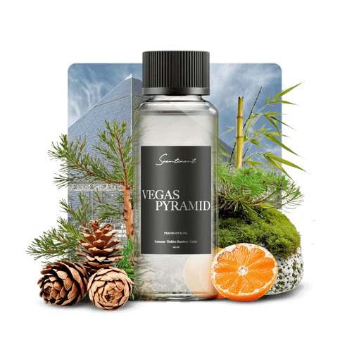 Vegas Pyramid Fragrance Diffuser Oil Inspired by Luxor® Hotel With Ingredients