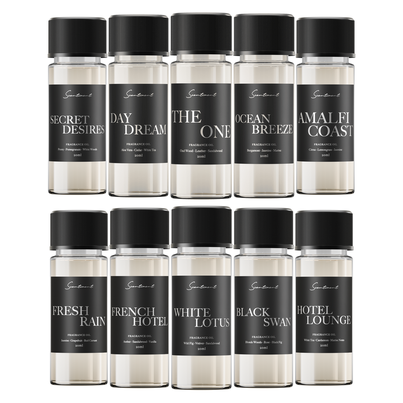 Top 10 Hotel Scents Discovery Set in 20 mL Diffuser Oils