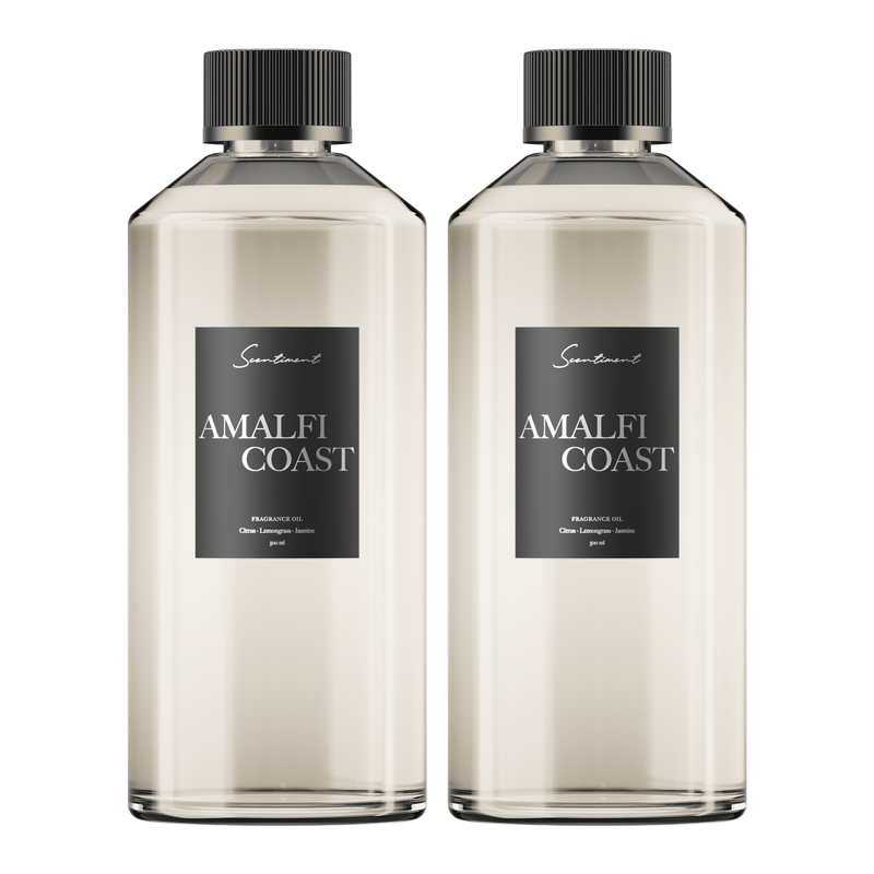 Amalfi Coast Fragrance Diffuser Oil Inspired by W Hotel® in two 500 mL Bottles