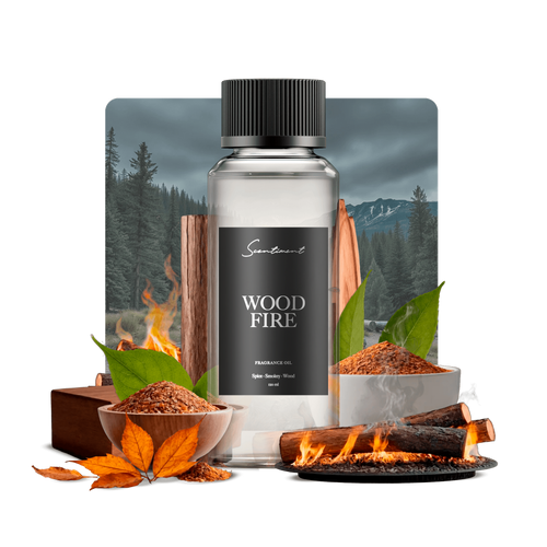 Wood Fire Diffuser Oil Inspired by Diptyque® Feu de Bois With Ingredients