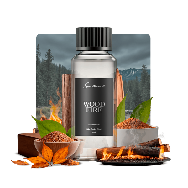 Wood Fire Diffuser Oil Inspired by Diptyque® Feu de Bois With Ingredients