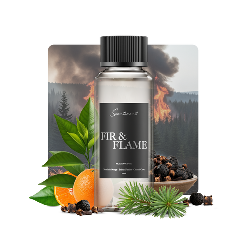 Fir & Flame Fragrance Diffuser Oil With Ingredients