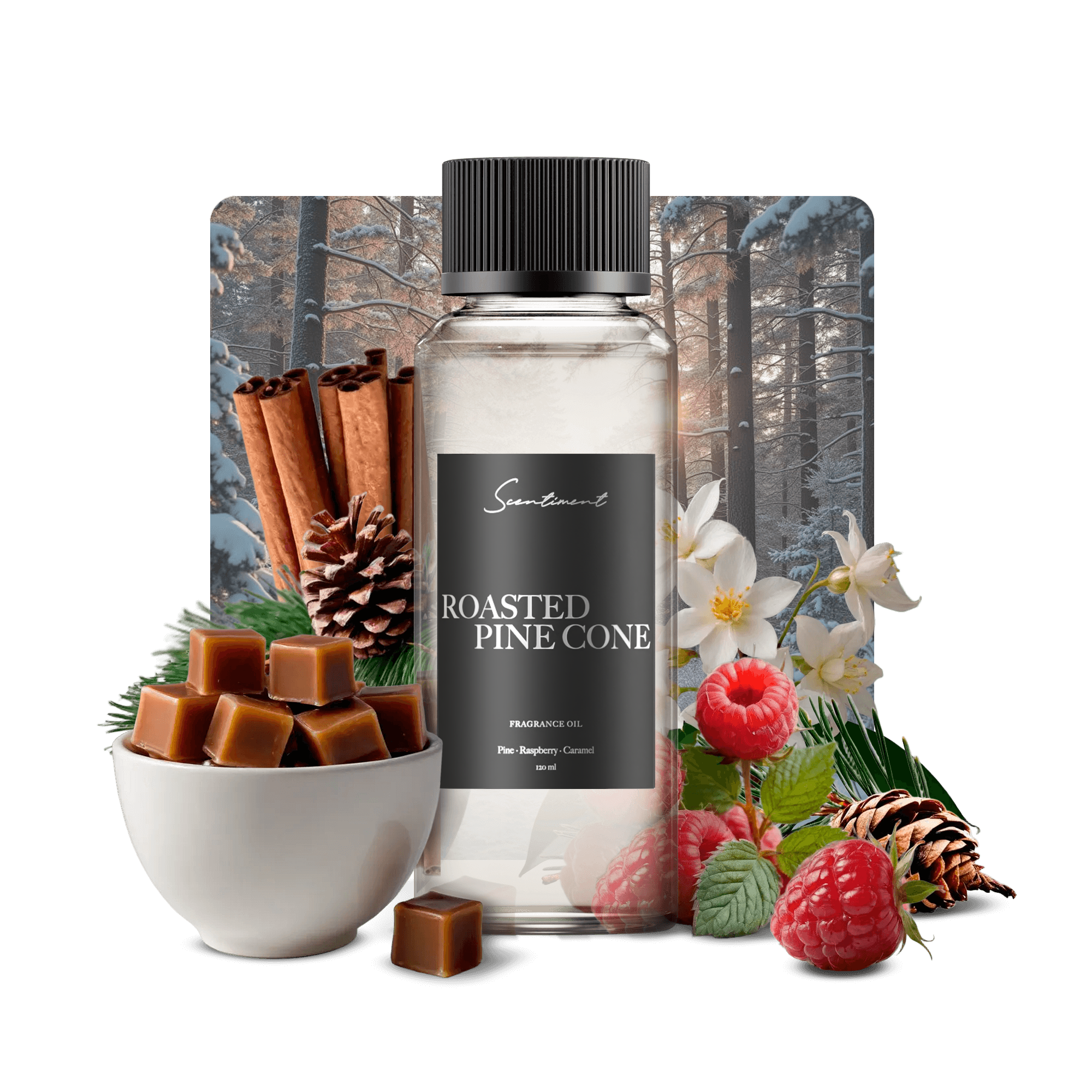 Roasted Pine Cone Fragrance Diffuser Oil With Ingredients