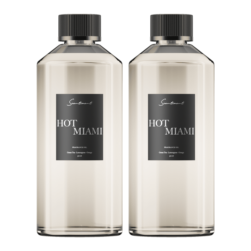 Hot Miami Fragrance Diffuser Oil Inspired by Delano® Beach Club in two 500 mL Bottles