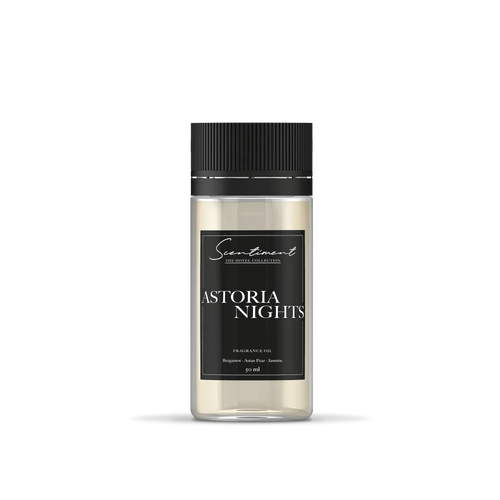 Astoria Nights Fragrance Oil inspired by Waldorf Astoria ® with notes of Bergamot, Asian Pear, and Jasmine.
