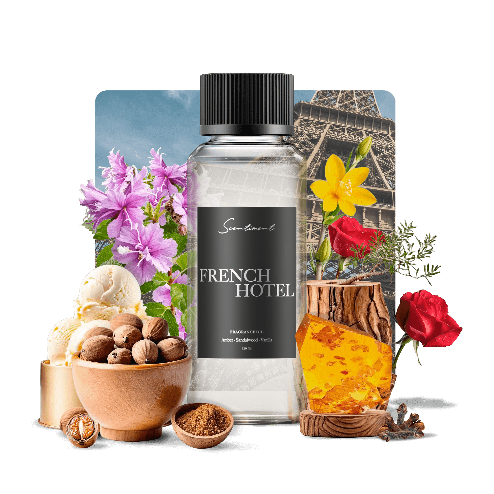 French Hotel Fragrance Diffuser Oil Inspired by Hotel Costes® With Ingredients