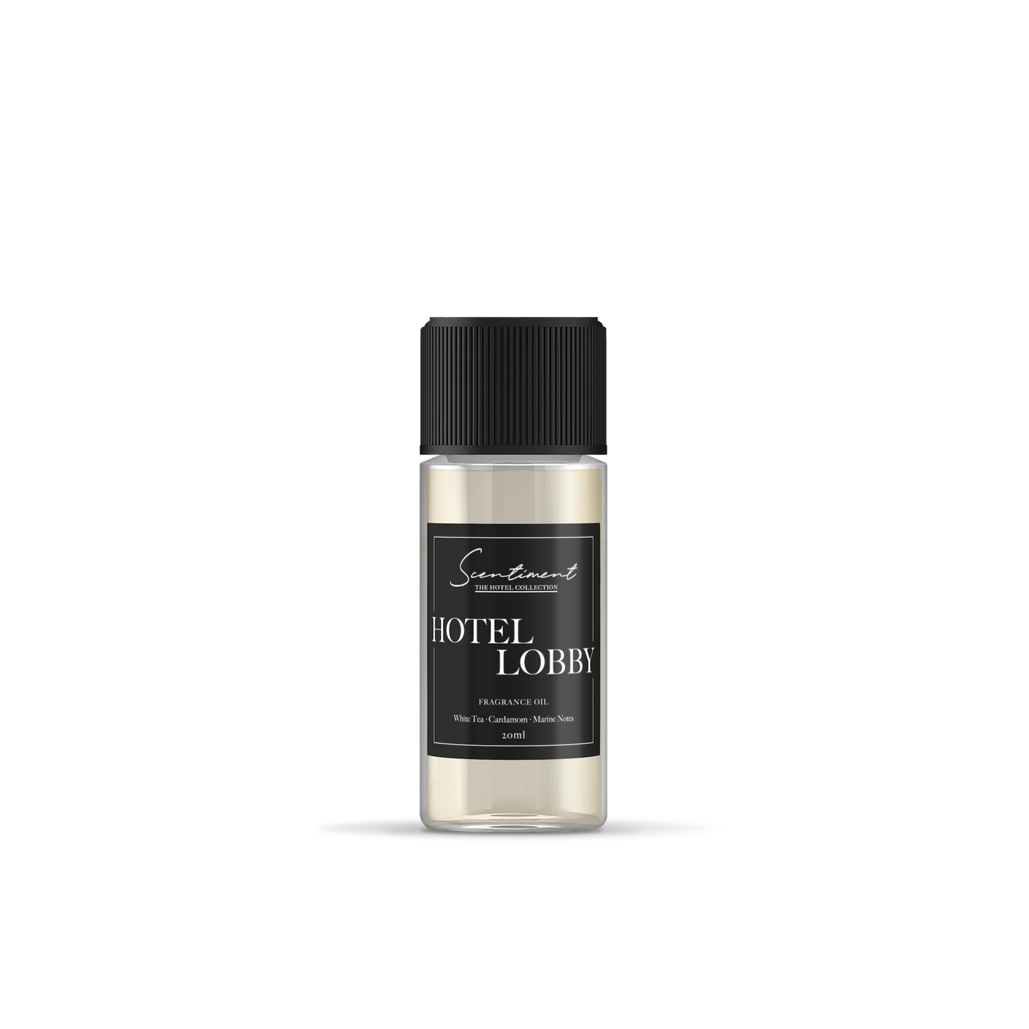 Hotel Lobby Fragrance Oil, inspired by Hilton® with notes of White Tea, Fig, and Roses.