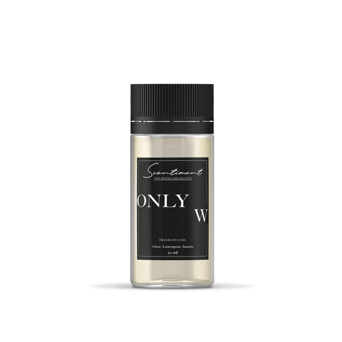 Only W Fragrance Oil, inspired by W® hotels, with notes of Citurs, Lemongrass, and Jasmine.