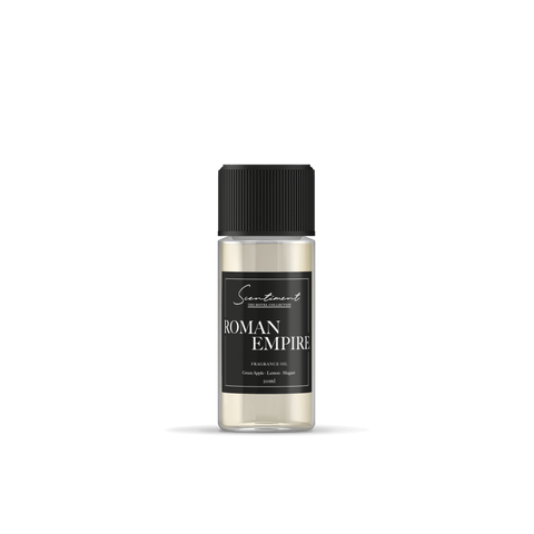 Roman Empire Fragrance Oil, inspired by Caesars Palace®, with notes of Green Apple, Lemon, and Muguet.