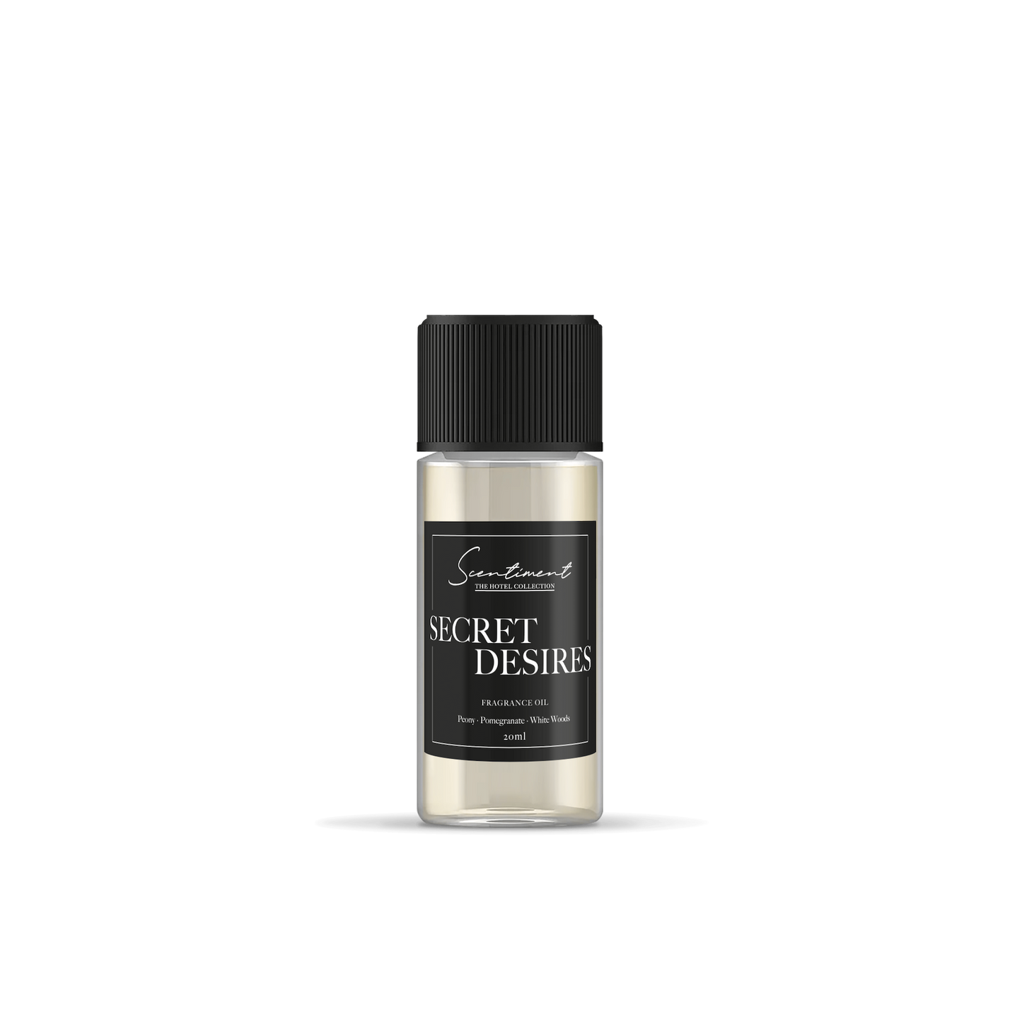 Secret Desires Fragrance Oil, inspired by ARIA® LAs Vegas, with notes of Peony, Pomegranate, and White Woods.