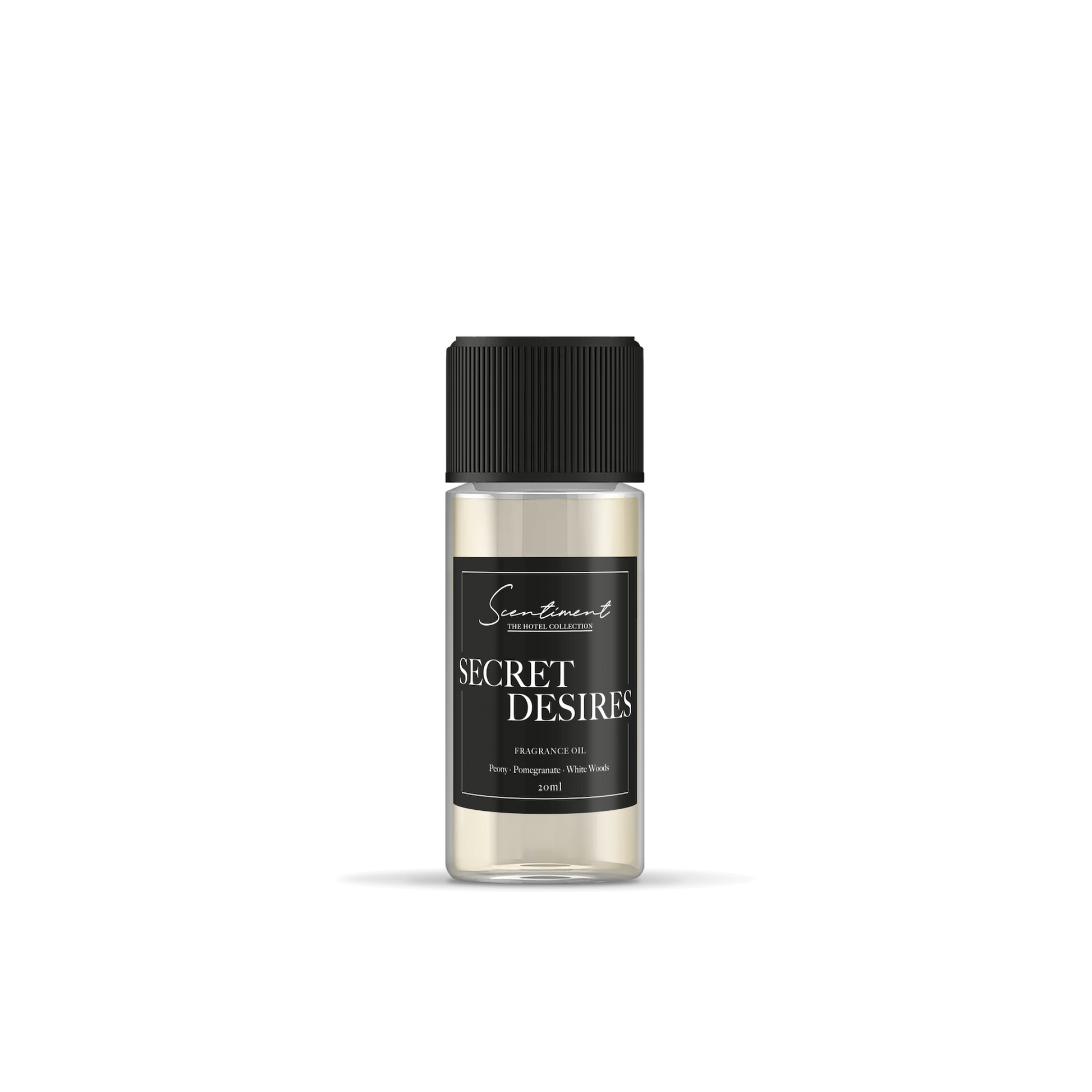 Secret Desires Fragrance Oil, inspired by ARIA® LAs Vegas, with notes of Peony, Pomegranate, and White Woods.