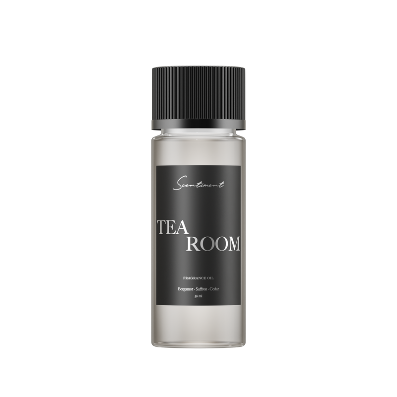 Tea Room Fragrance Diffuser Oil in a 50 mL Bottle
