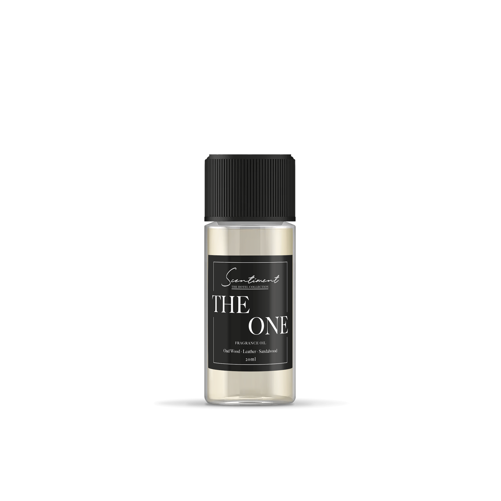 The One Fragrance Oil inspired by The One® Hotel, with notes of Oud Wood, Leather, and Sandalwood.
