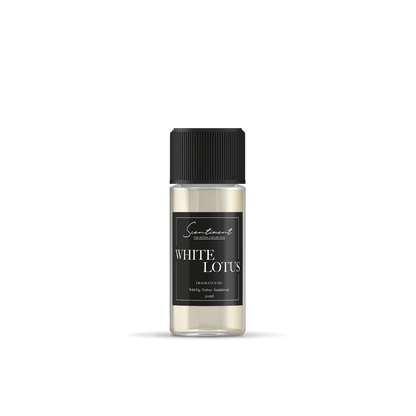 White Lotus Fragrance Oil inspired by the Four Seasons® with notes of Wild Fig, Vetiver, and Sandalwood.