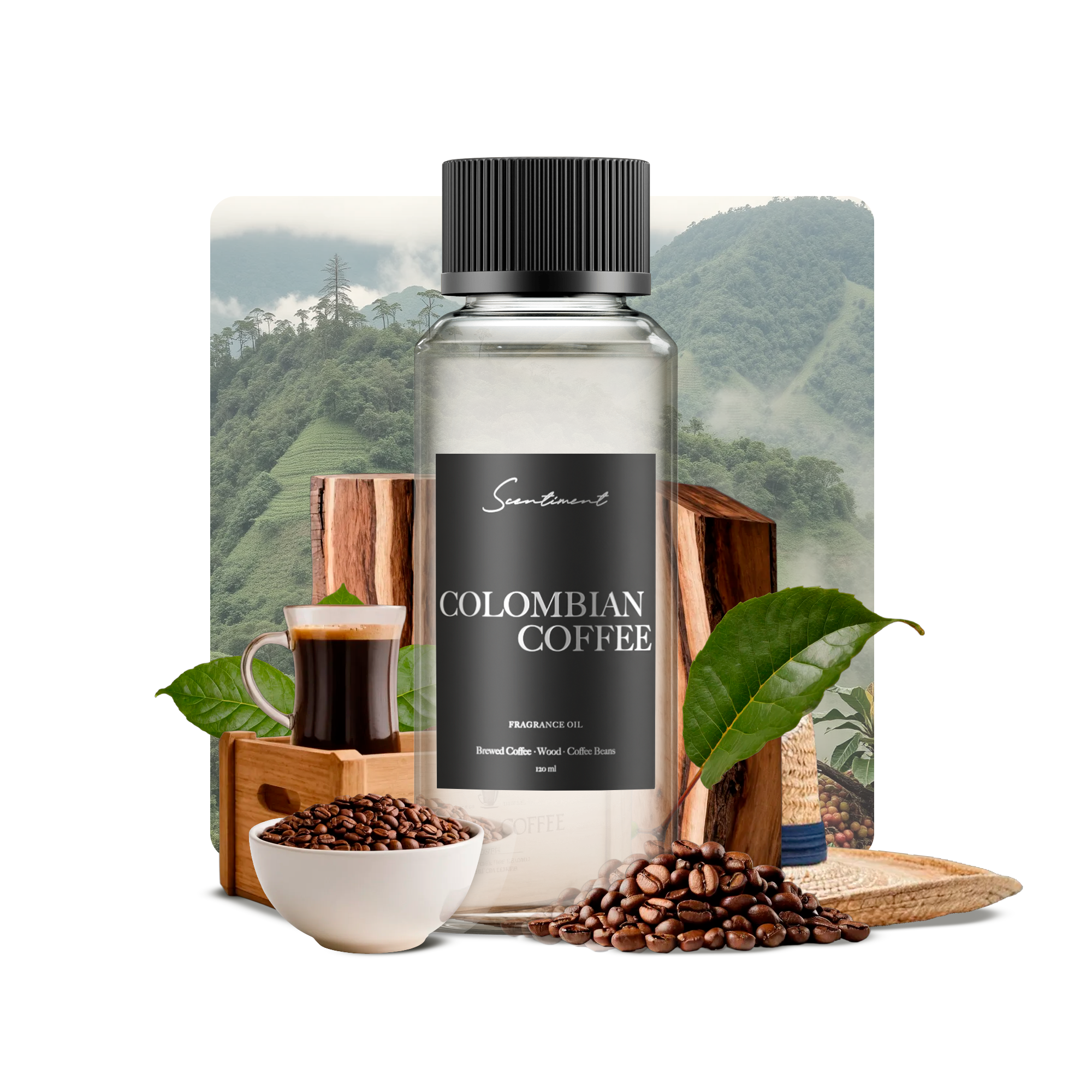 Colombian Coffee Fragrance Oil with notes of Brewed Coffee