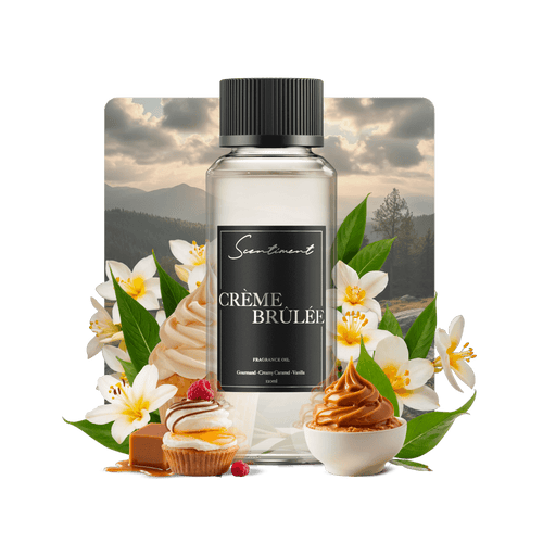 Creme Brulee Fragrance Oil with notes of Gourmand, Creamy Caramel, Vanilla, Touch of Chocolate