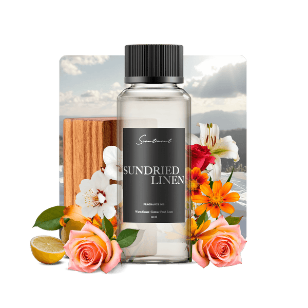 Sundried Linen Fragrance Oil with notes of  Lemon, Cotton Blossom, Solar Musk