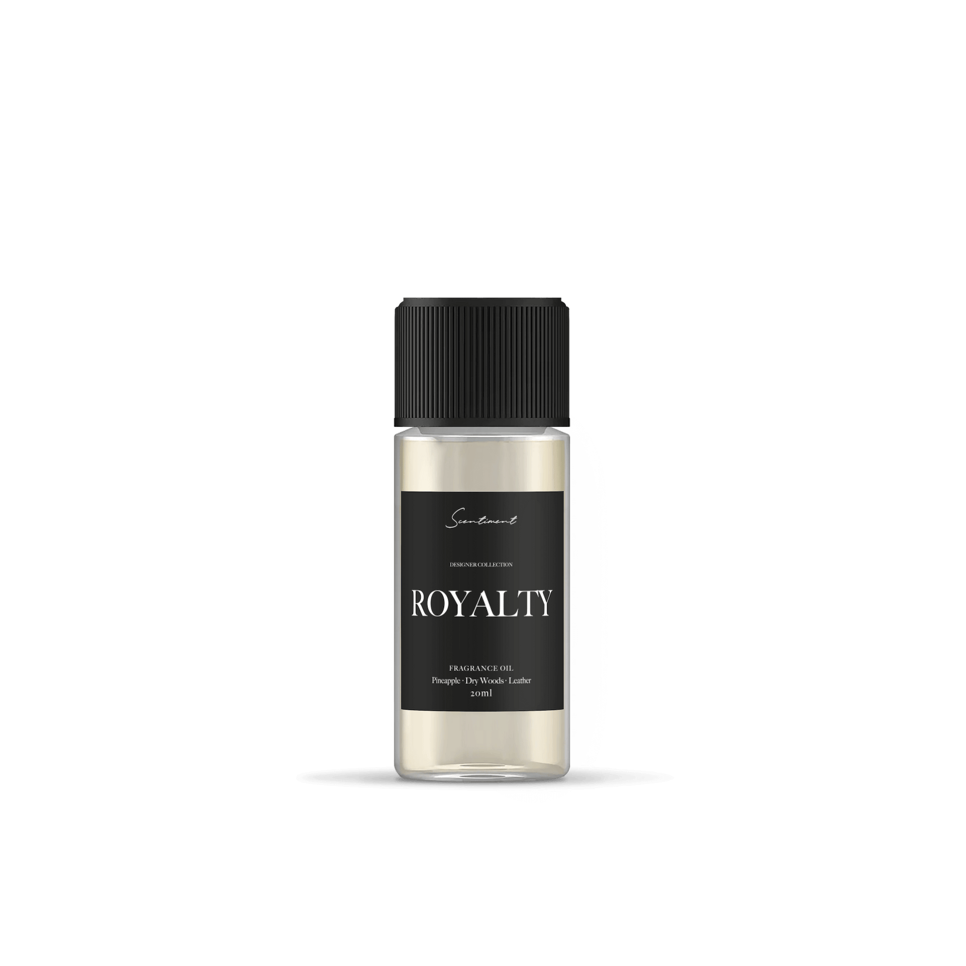 Royalty Fragrance Oil, inspired by Creed Aventus®, with notes of Pineapple, Dry Woods, and Leather.