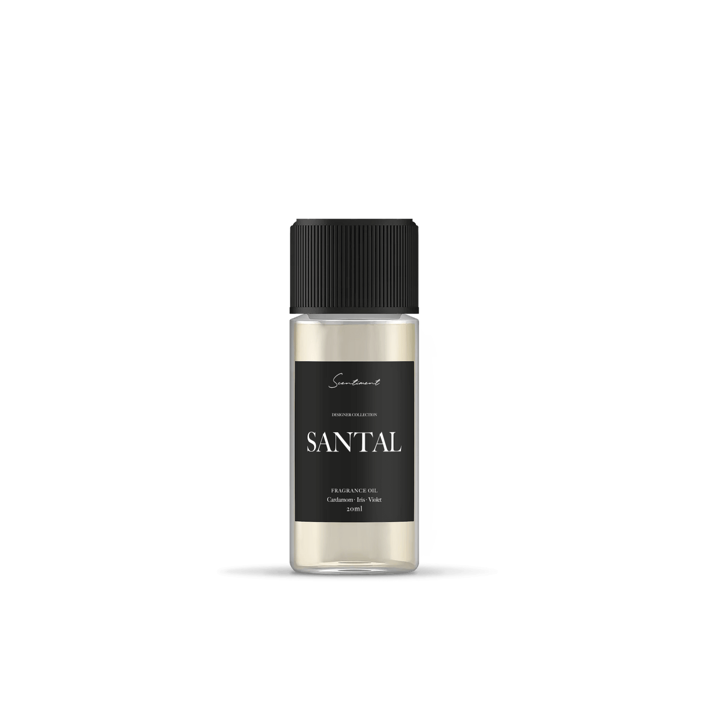 Santal, inspired by Santa 33®, with notes of Cardamom, Iris and Violet.