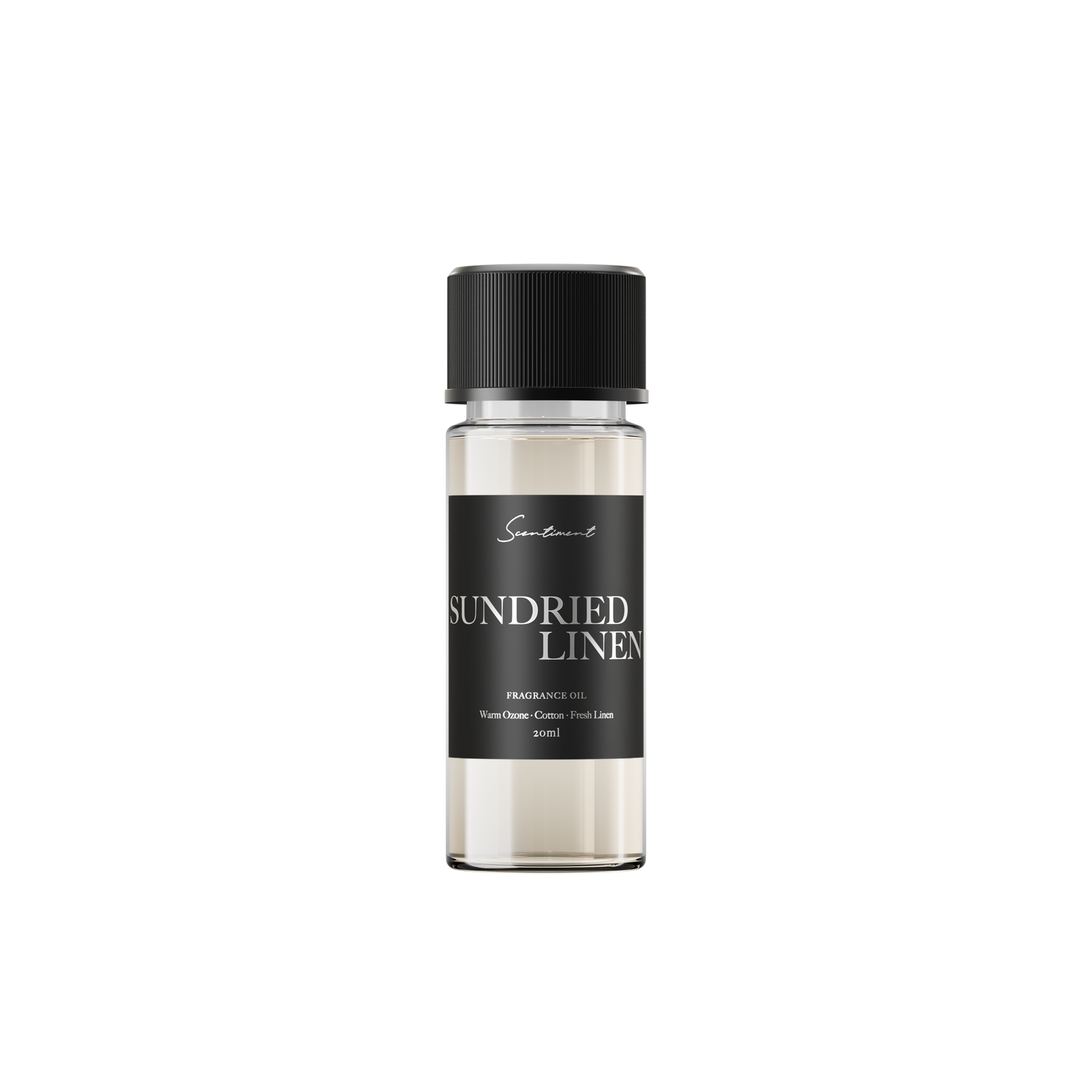 Scentiment Sundried Linen Fragrance Diffuser Oil 20 mL - Notes of Warm Ozone, Cotton, Fresh Linen