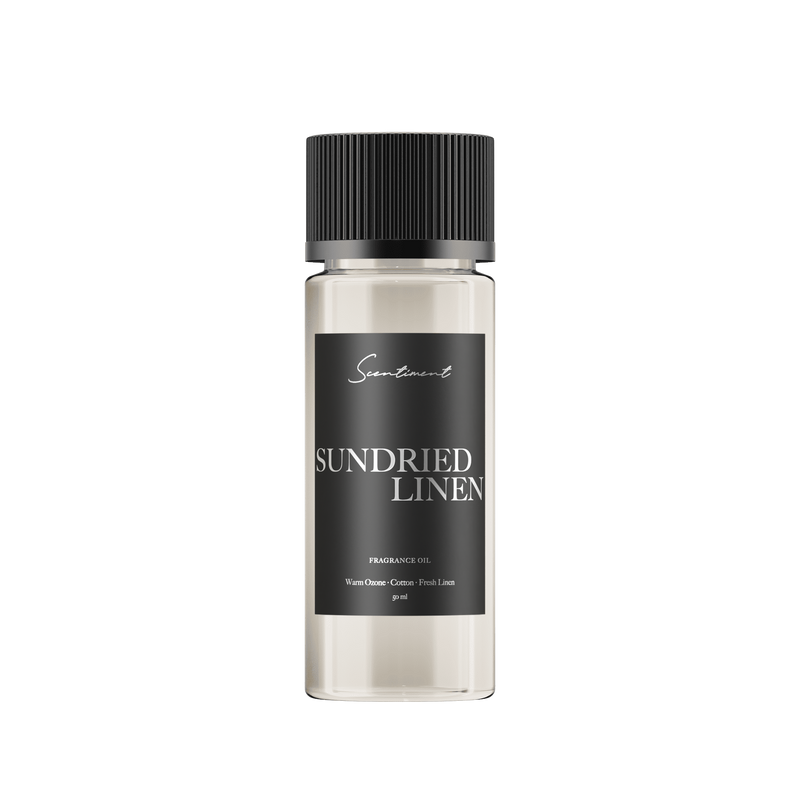 Scentiment Sundried Linen Fragrance Diffuser Oil 50 mL - Notes of Warm Ozone, Cotton, Fresh Linen