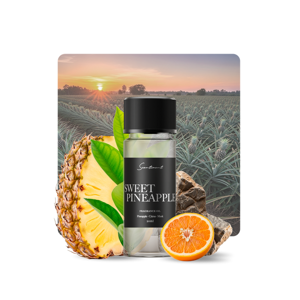 Sweet Pineapple Diffuser Oil Inspired by the tropical brightness of Pineapple Slices With Ingredients