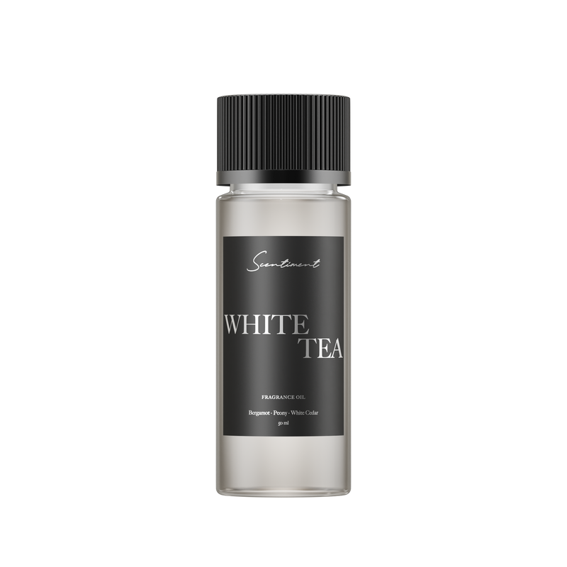 White Tea Fragrance Oil in a 50 ml bottle