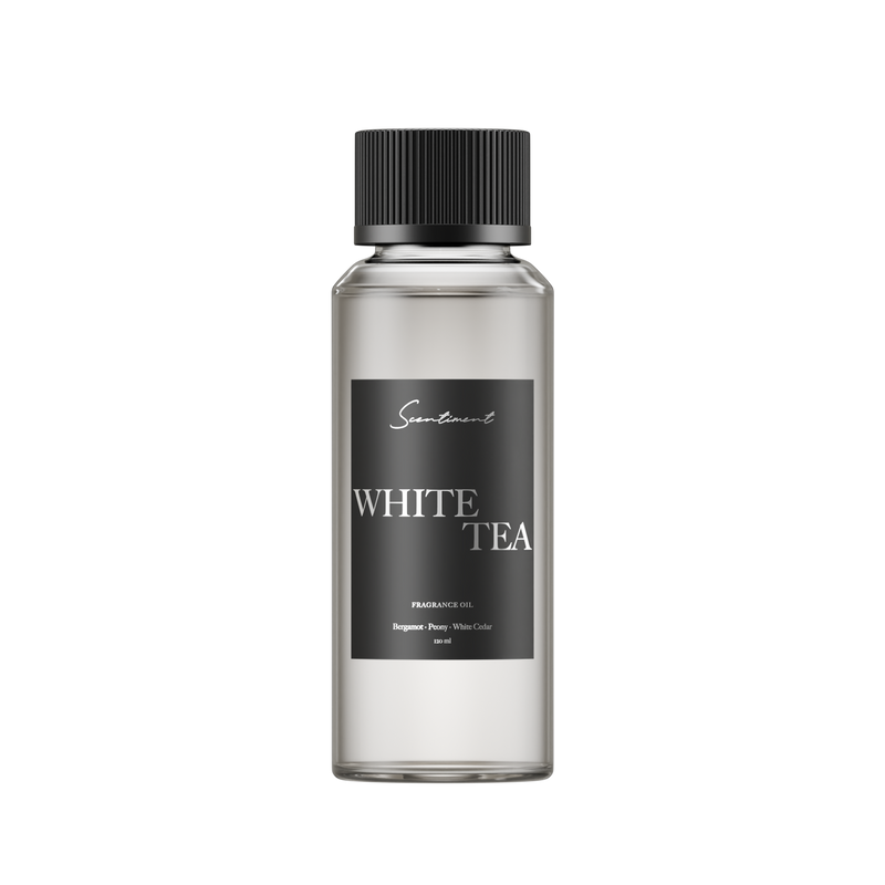 White Tea Fragrance Oil in a 120 ml bottle