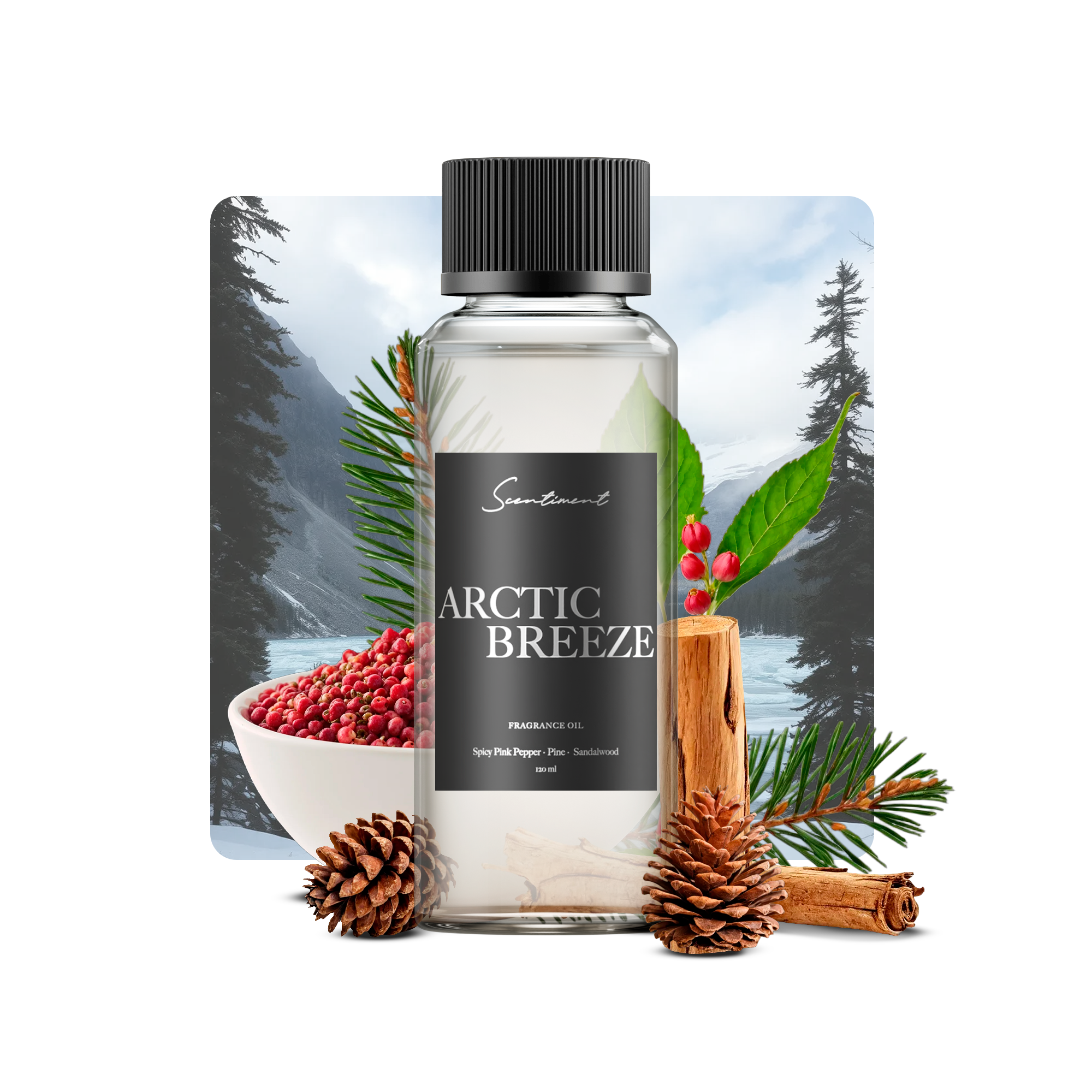 Arctic-Breeze Fragrance Diffuser Oil With Ingredients