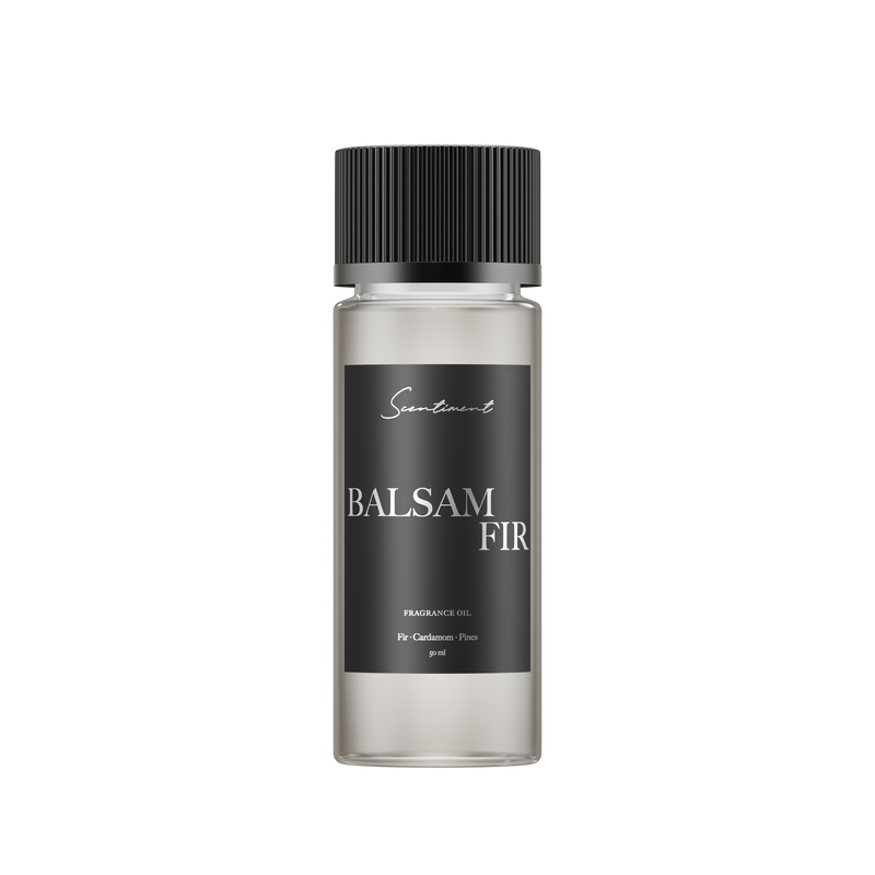 Balsam Fir 50ml Fragrance Oil with notes of Fir Balsam, Pine, Cardamom, Pepper, Scotch Pine