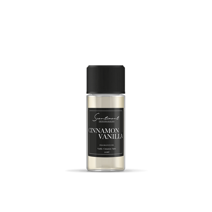 Cinnamon Vanilla Fragrance oil, with notes of Vanilla, Cinnamon and Spices.