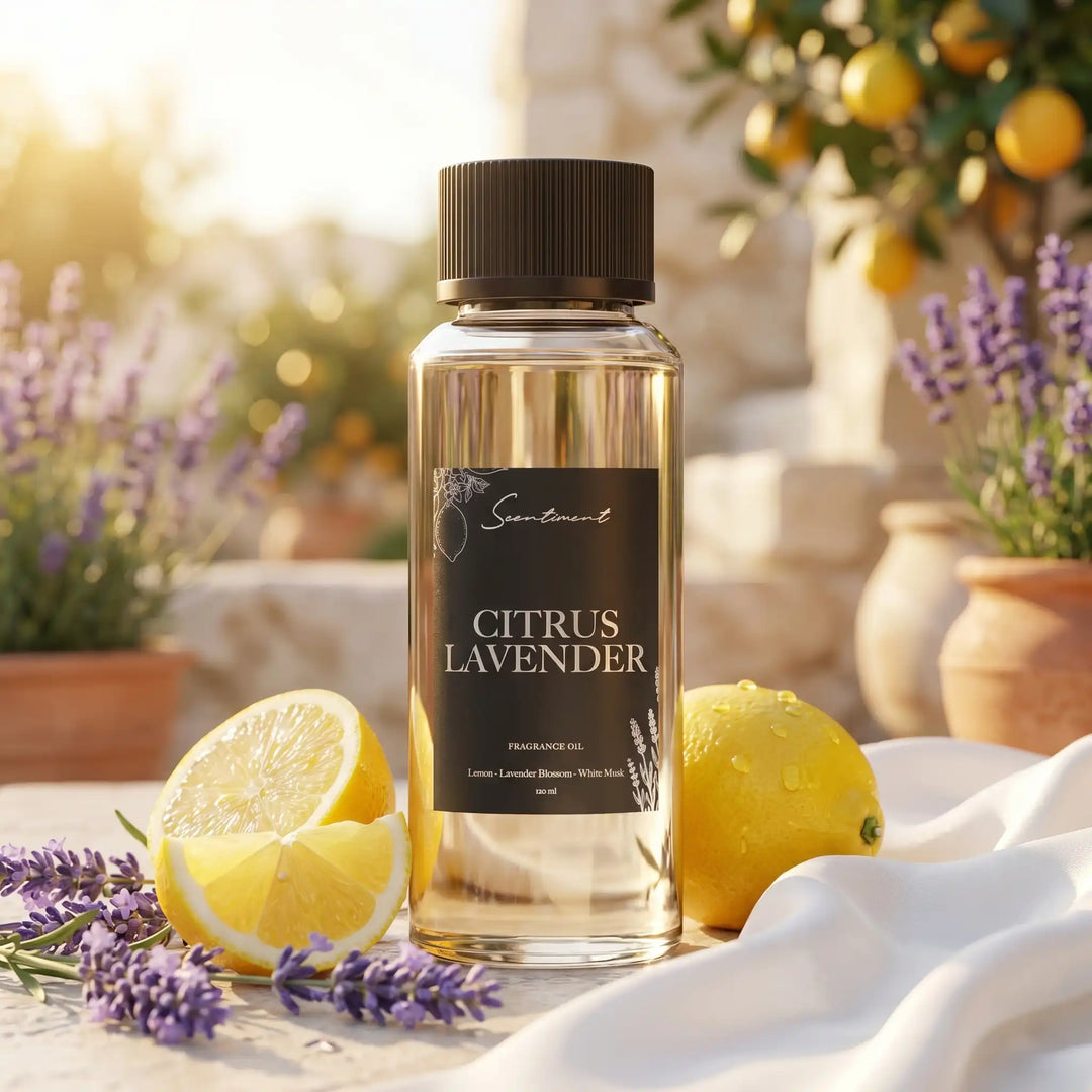 Scentiment Citrus Lavender Diffuser Oil with notes of Lemon, Lavender Blossom, White Musk