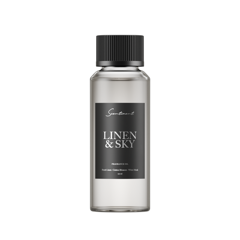 Linen & Sky Fragrance Diffuser Oil in a 120mL Bottle