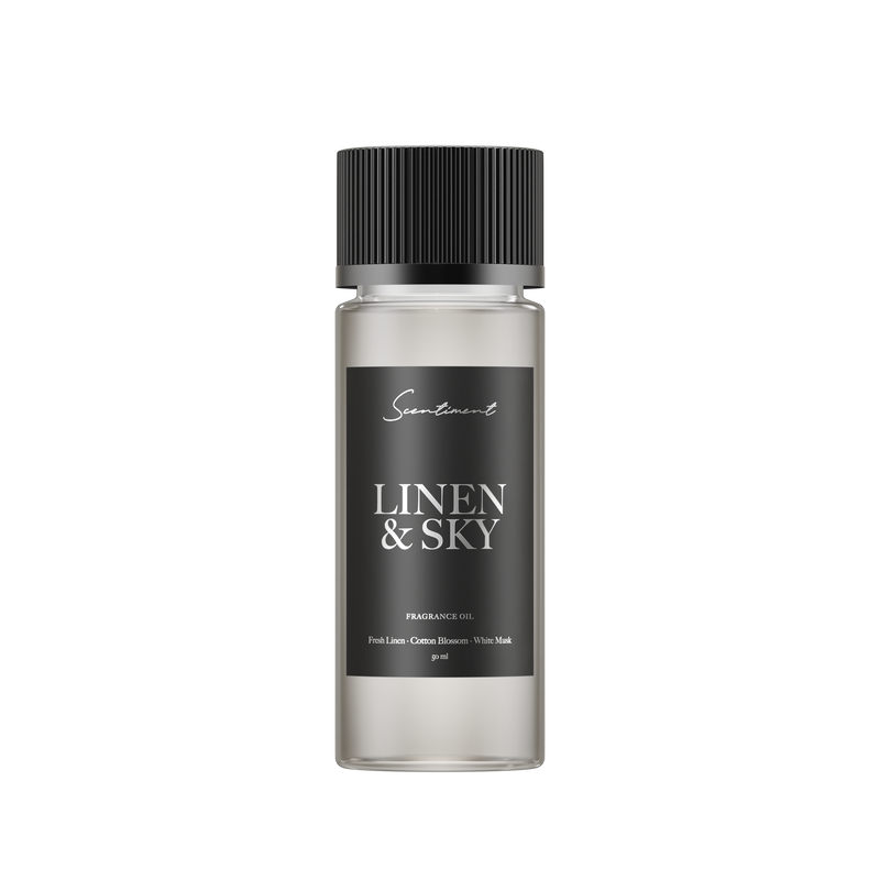 Linen & Sky Fragrance Diffuser Oil in a 50mL Bottle
