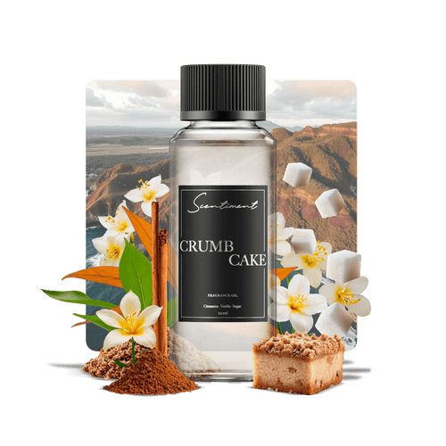 Crumb Cake Fragrance Oil with notes of Cinnamon, Vanilla