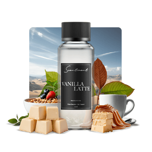 Vanilla Latte Fragrance Oil with notes of White Chocolate, Cafe au Lait, Caramel