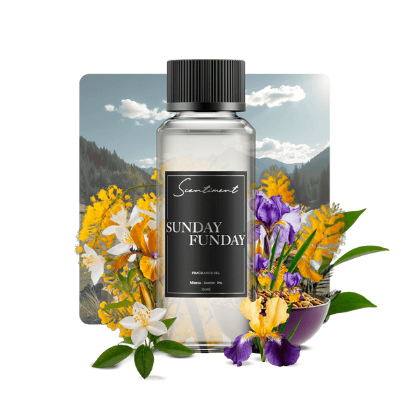 Sunday Funday Fragrance Oil with notes of Mimosa, Jasmine, Sandalwood, Iris