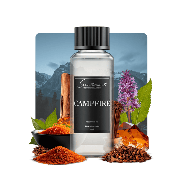 Campfire Fragrance Oil with notes of Saffron, Clove, Sandalwood