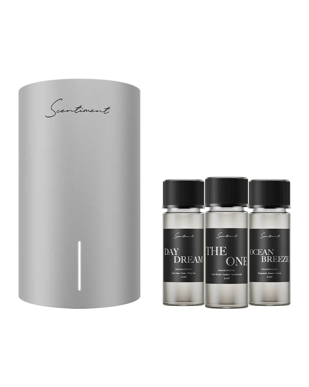 Silver Scentiment Scent Diffuser Mini 2 LE and top 3 hotel fragrance oils