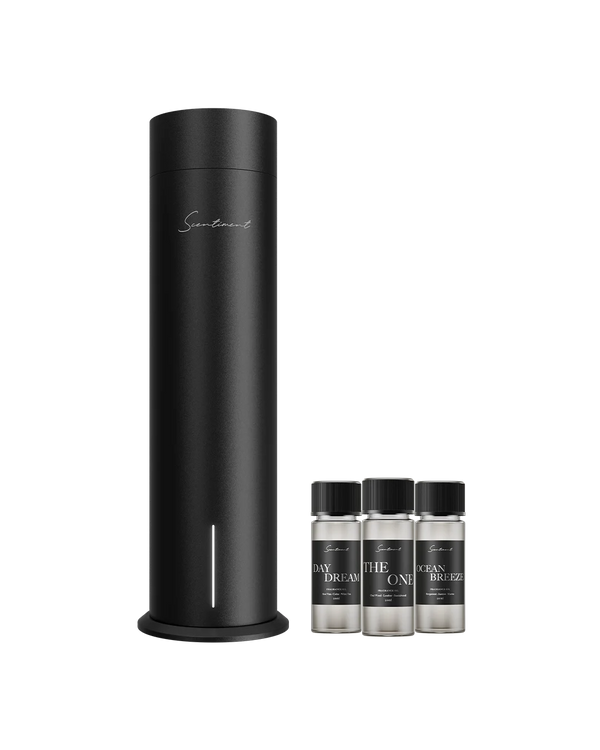 Scentiment Diffuser Air 2 Black - with Top 3 Fragrance Oils Inspired by 5-Star Hotels