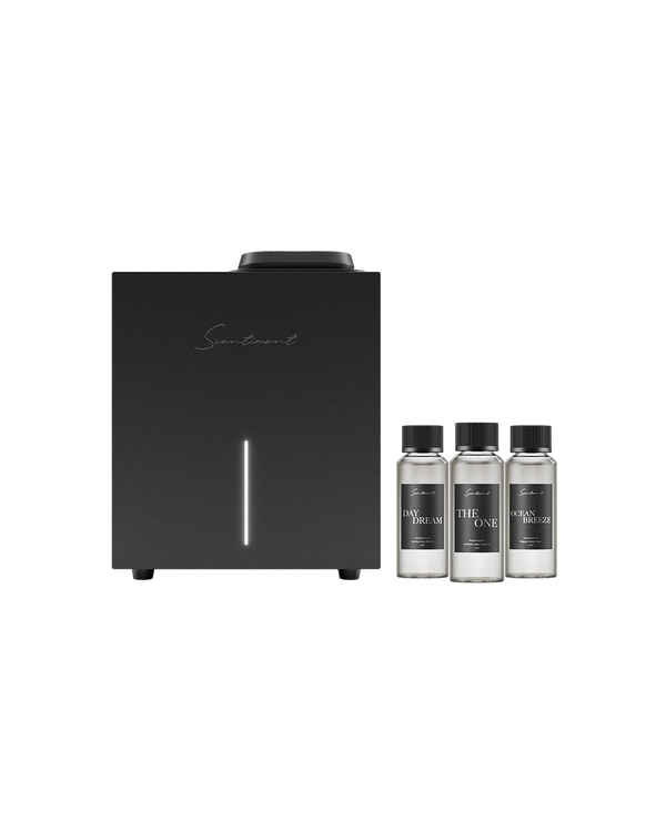 Scentiment Diffuser Pro 2 with Top 3 Hotel Fragrance Oil Bottles in 120 mL